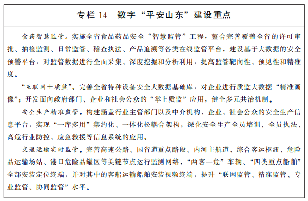 專欄14數(shù)字平安山東 專欄14數(shù)字平安山東